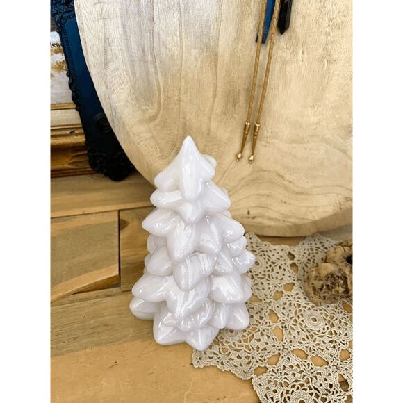 Vintage Mosser Glass Tuscan Pink Christmas Tree – 8 Inch - Picture 2 of 5